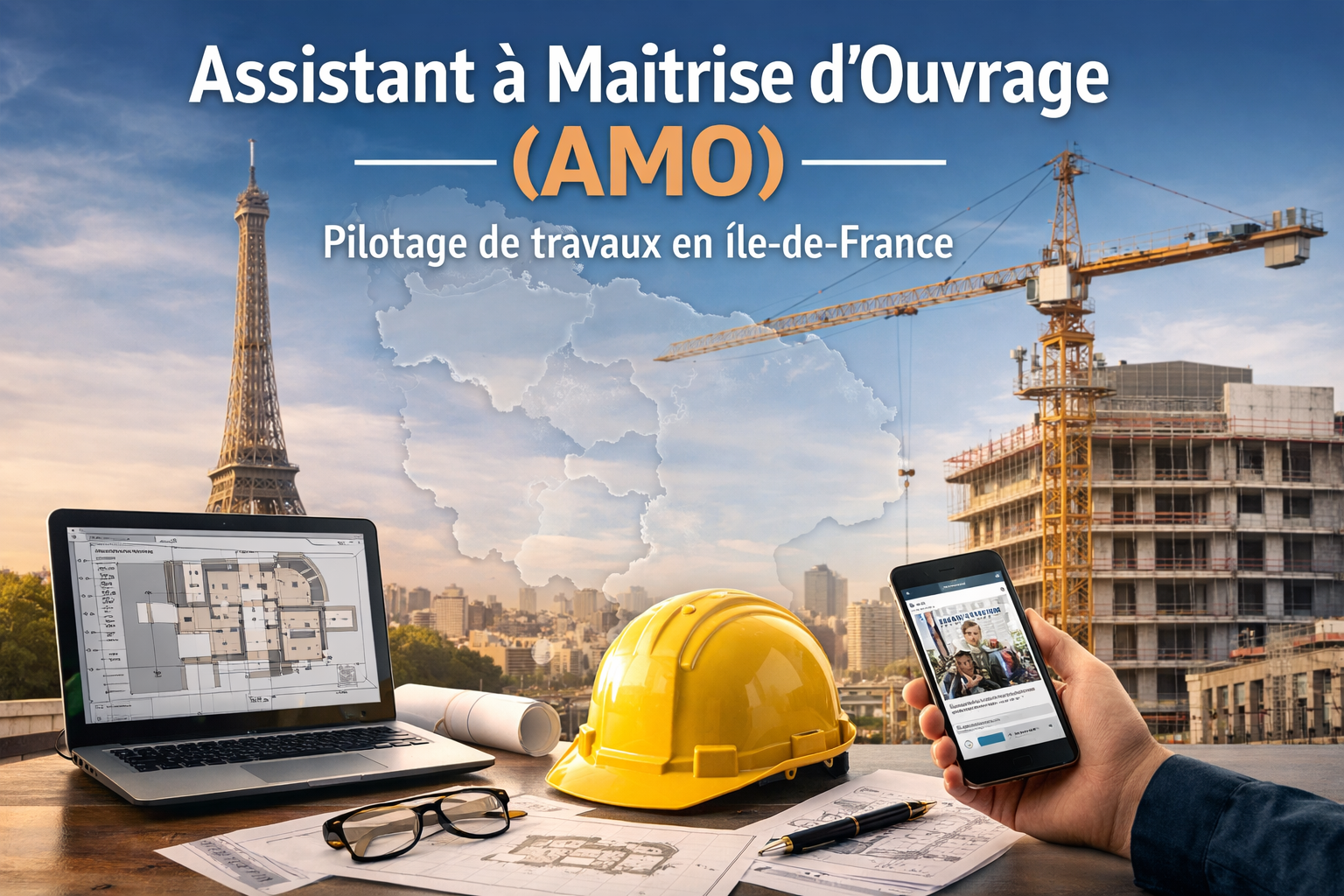 Assistant à Maîtrise d’Ouvrage (AMO) : pilotage de travaux en Île-de-France