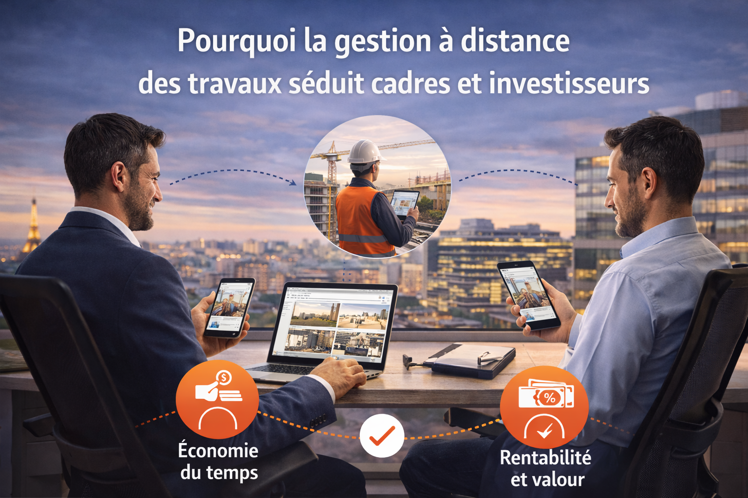 Pourquoi la gestion à distance des travaux séduit cadres et investisseurs